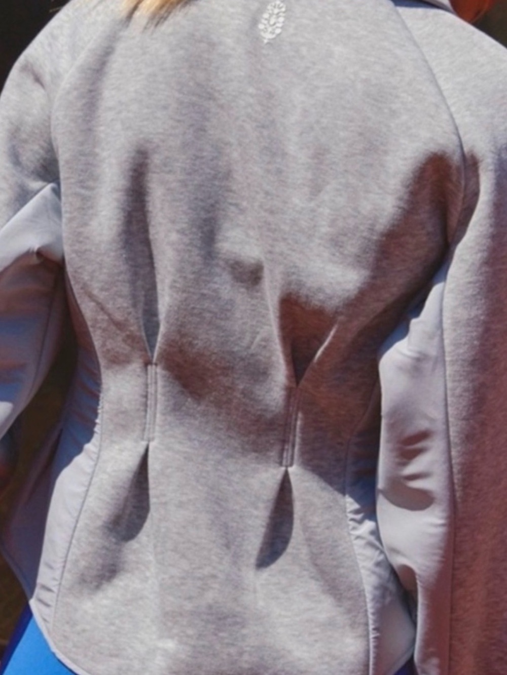 Free People Light Heather Gray Zip-Up Gia Fleece  Jacket - Picture 3 of 11